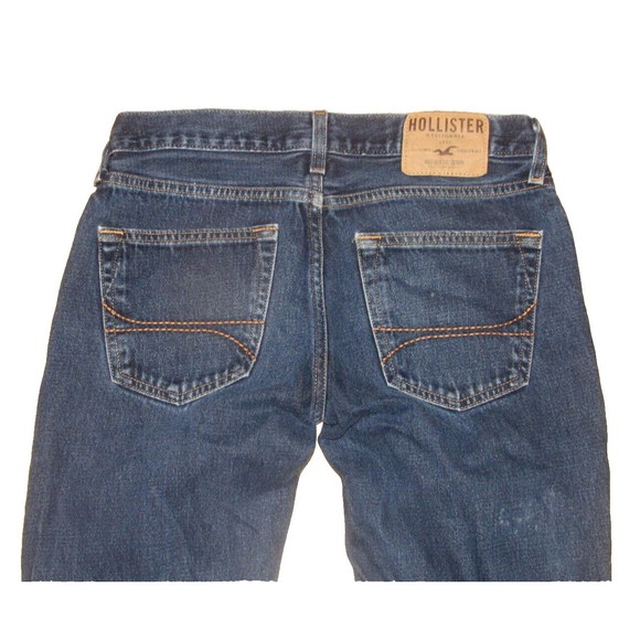 Hollister Men's Skinny Dark Blue Jeans 29 x 32 Button Fly - Picture 4 of 4